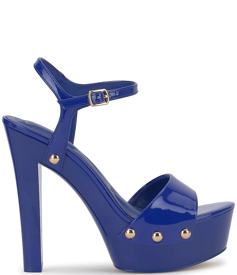 Jessica Simpson Calenta Patent Stud Platform Sandals
