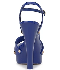 Jessica Simpson Calenta Patent Stud Platform Sandals