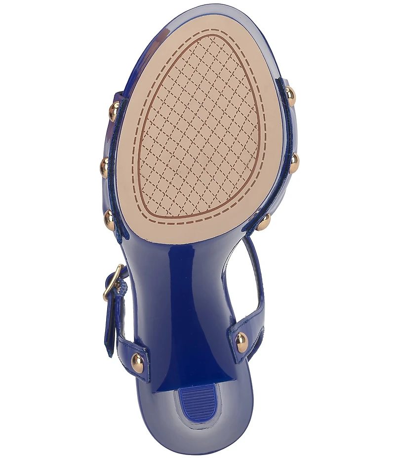 Jessica Simpson Calenta Patent Stud Platform Sandals