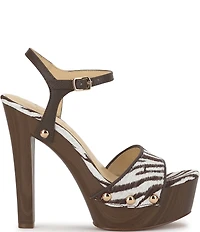 Jessica Simpson Calenta Zebra Woven Platform Sandals