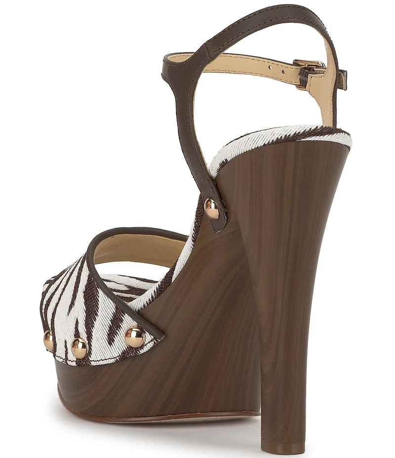 Jessica Simpson Calenta Zebra Woven Platform Sandals