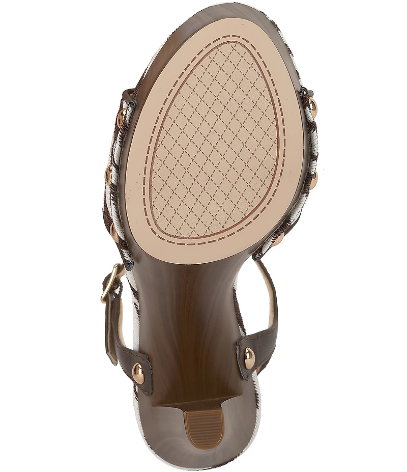 Jessica Simpson Calenta Zebra Woven Platform Sandals