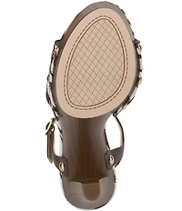 Jessica Simpson Calenta Zebra Woven Platform Sandals