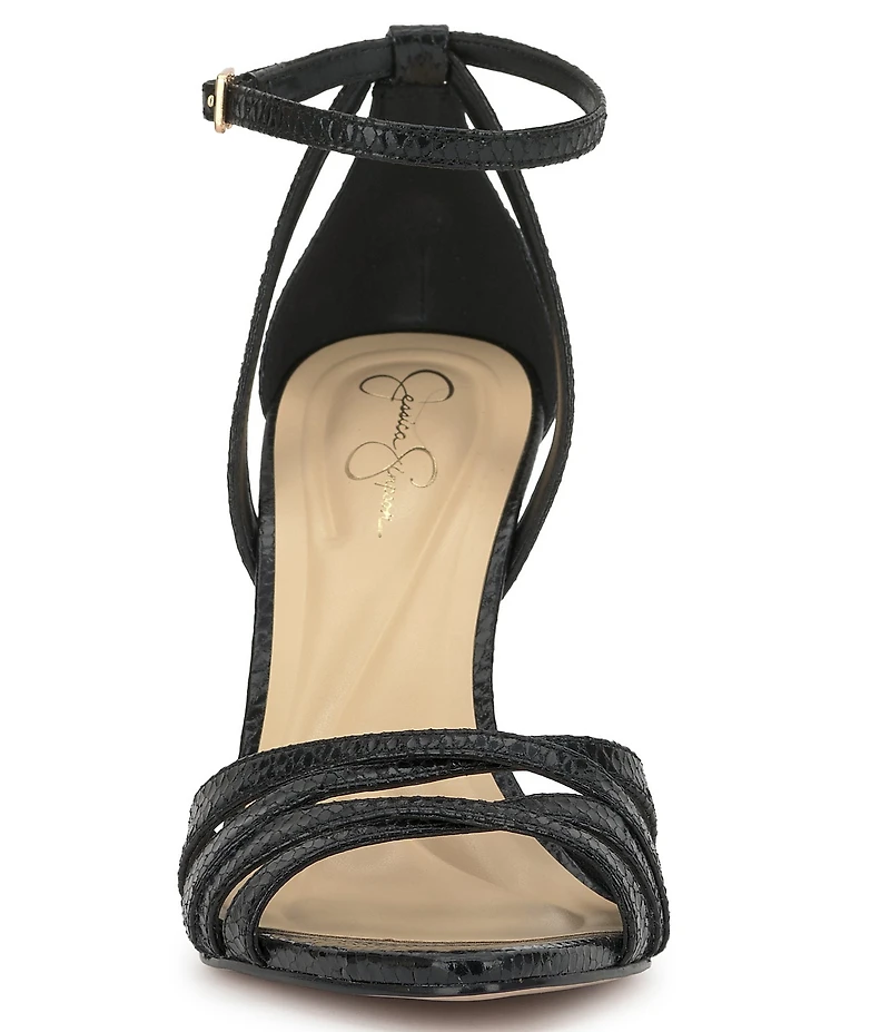 Jessica Simpson Calisa Embossed Strappy Dress Sandals