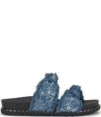 Jessica Simpson Caralyna Frayed Denim Knot Sandals