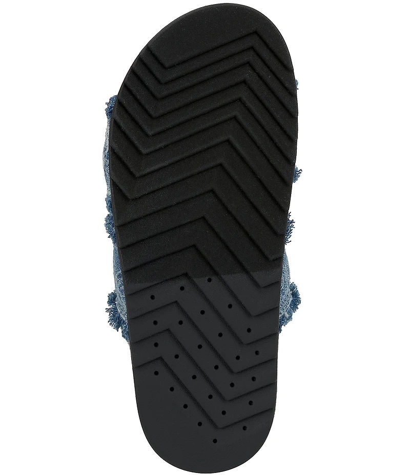 Jessica Simpson Caralyna Frayed Denim Knot Sandals