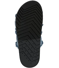 Jessica Simpson Caralyna Frayed Denim Knot Sandals