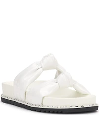Jessica Simpson Caralyna Patent Banded Knot Slide Sandals