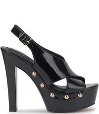 Jessica Simpson Caulira Patent Cross Strap Platform Sandals