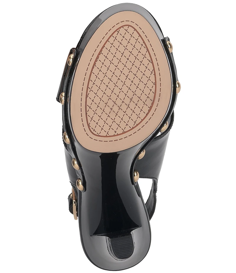 Jessica Simpson Caulira Patent Cross Strap Platform Sandals