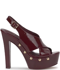 Jessica Simpson Caulira Patent Cross Strap Platform Sandals