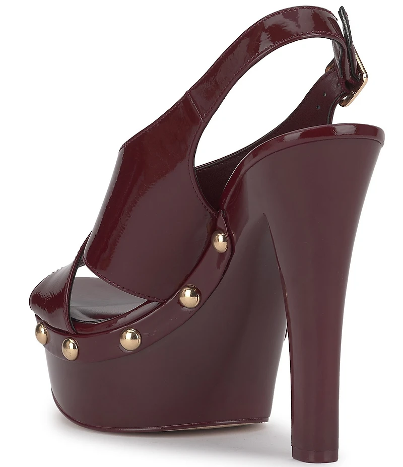 Jessica Simpson Caulira Patent Cross Strap Platform Sandals