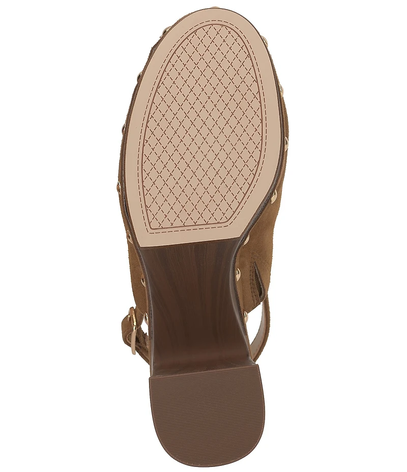 Jessica Simpson Cazea Suede Studded Platform Clogs