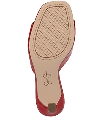 Jessica Simpson Cennet Croco Embossed Slide Dress Sandals