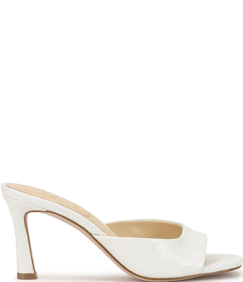 Jessica Simpson Cennet Lizard Embossed Slide Dress Sandals