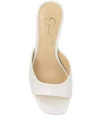 Jessica Simpson Cennet Lizard Embossed Slide Dress Sandals