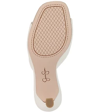 Jessica Simpson Cennet Lizard Embossed Slide Dress Sandals