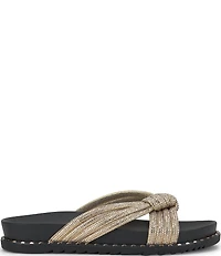 Jessica Simpson Cilleva Rhinestone Knotted Slide Sandals