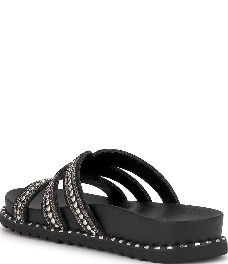 Jessica Simpson Colyve Rhinestone Studded Slide Sandals
