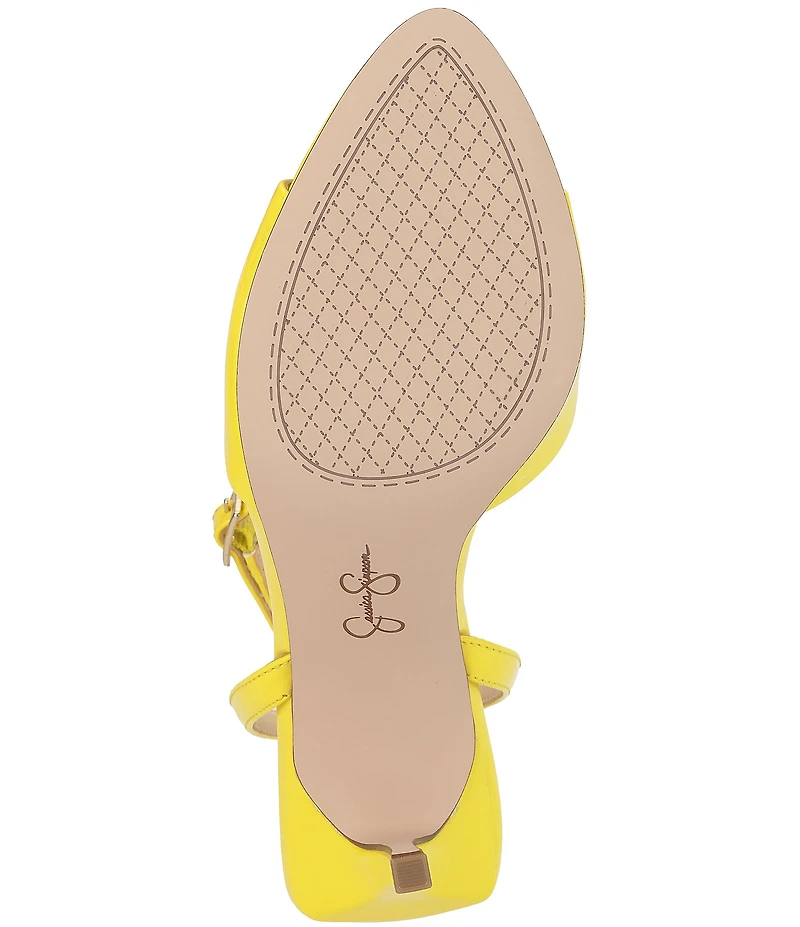 Jessica Simpson Davara Patent Ankle Wrap Dress Sandals