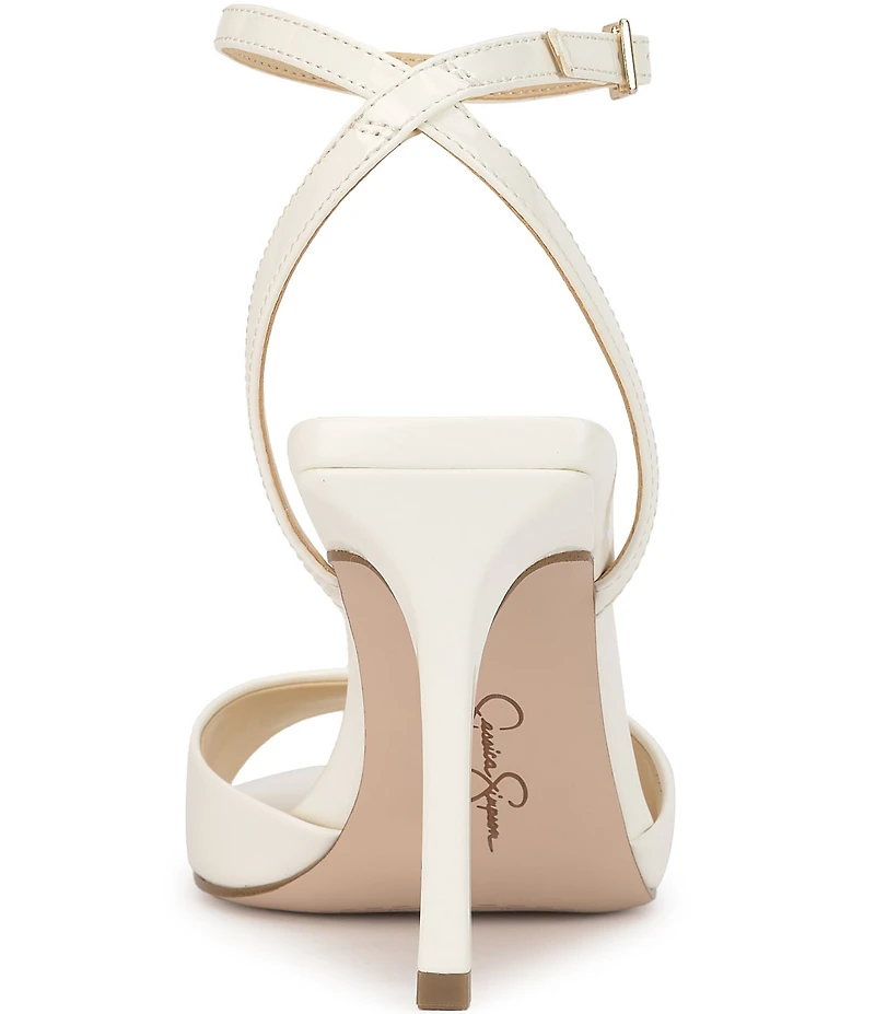 Jessica Simpson Davara Patent Ankle Wrap Dress Sandals