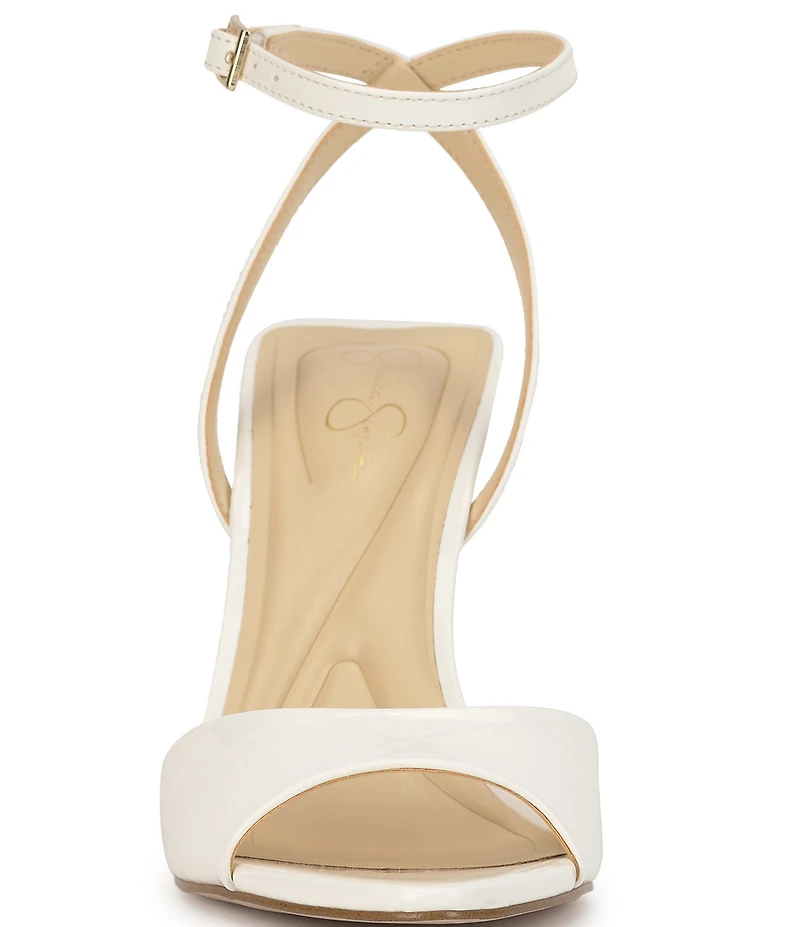 Jessica Simpson Davara Patent Ankle Wrap Dress Sandals