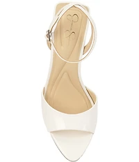 Jessica Simpson Davara Patent Ankle Wrap Dress Sandals