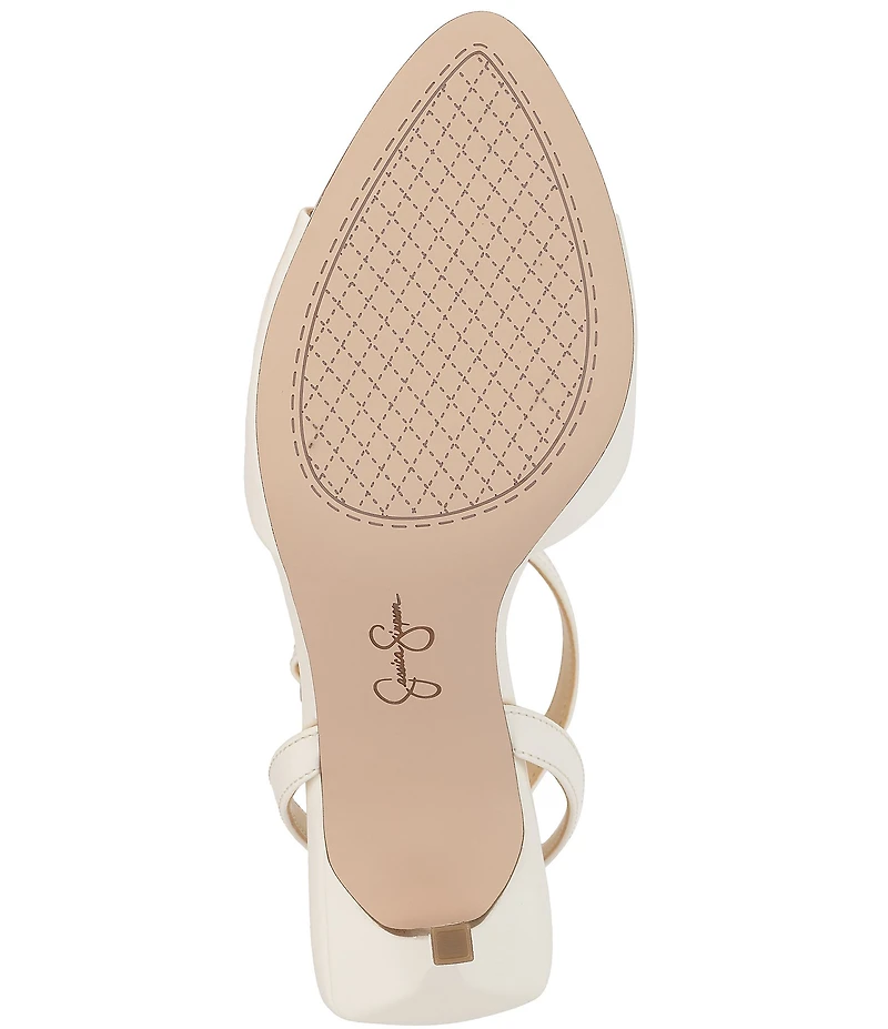 Jessica Simpson Davara Patent Ankle Wrap Dress Sandals