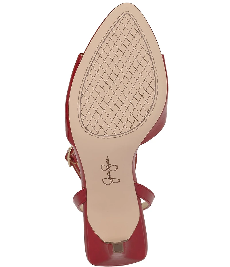 Jessica Simpson Davara Patent Ankle Wrap Dress Sandals