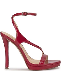 Jessica Simpson Dixia Metallic Asymmetrical Strap Dress Sandals