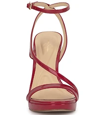 Jessica Simpson Dixia Metallic Asymmetrical Strap Dress Sandals