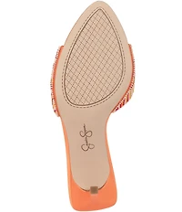 Jessica Simpson Dravie Beaded Detail Stiletto Slide Dress Sandals