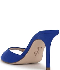 Jessica Simpson Dravie Faux Suede Stiletto Slide Dress Sandals