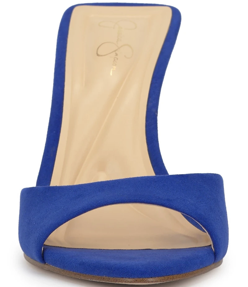Jessica Simpson Dravie Faux Suede Stiletto Slide Dress Sandals