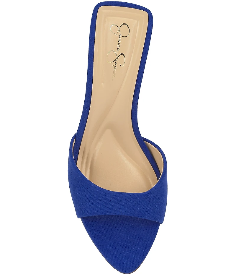 Jessica Simpson Dravie Faux Suede Stiletto Slide Dress Sandals