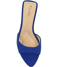 Jessica Simpson Dravie Faux Suede Stiletto Slide Dress Sandals