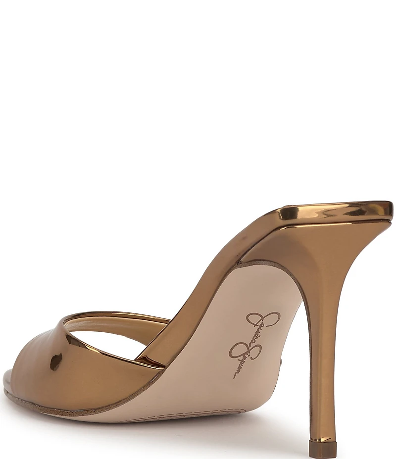 Jessica Simpson Dravie Metallic Stiletto Slide Dress Sandals