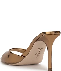 Jessica Simpson Dravie Metallic Stiletto Slide Dress Sandals
