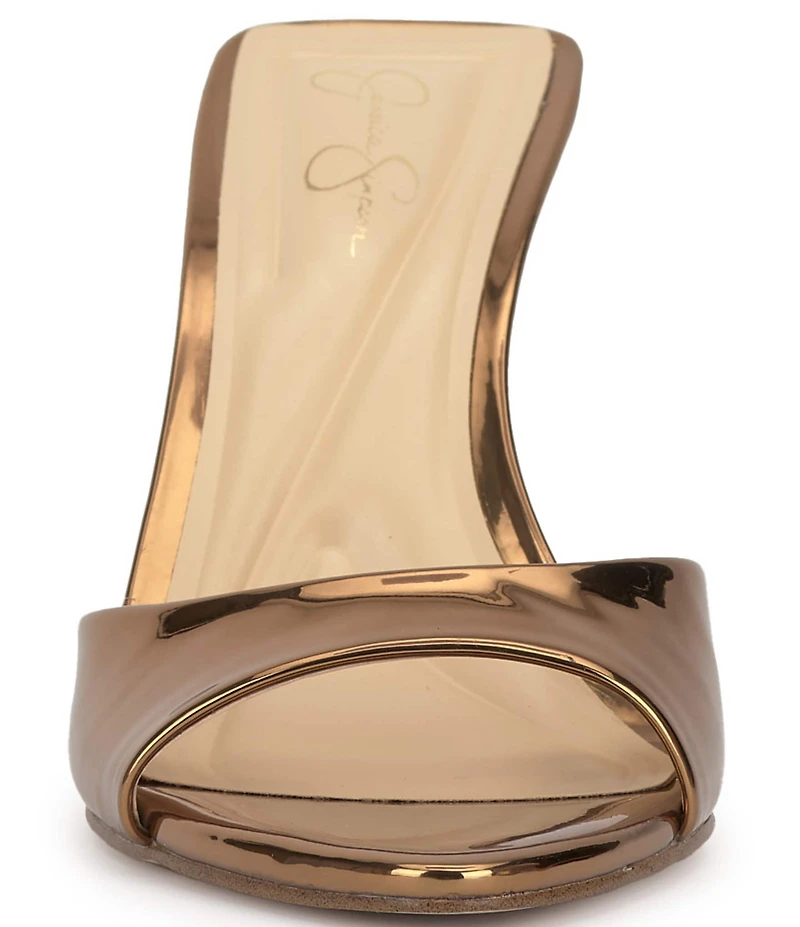 Jessica Simpson Dravie Metallic Stiletto Slide Dress Sandals