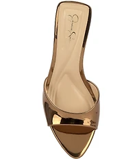 Jessica Simpson Dravie Metallic Stiletto Slide Dress Sandals