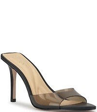 Jessica Simpson Dravie Vinyl Stiletto Slide Dress Sandals