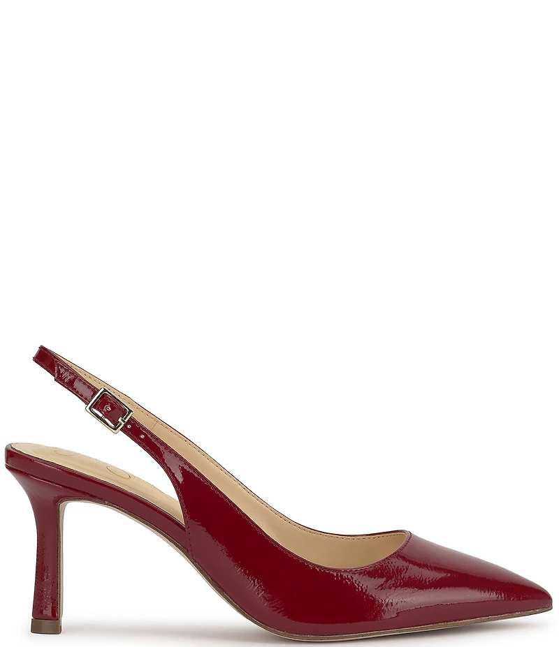 Jessica Simpson Dressi Crinkled Patent Slingback Pumps
