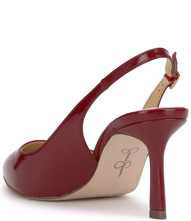 Jessica Simpson Dressi Crinkled Patent Slingback Pumps