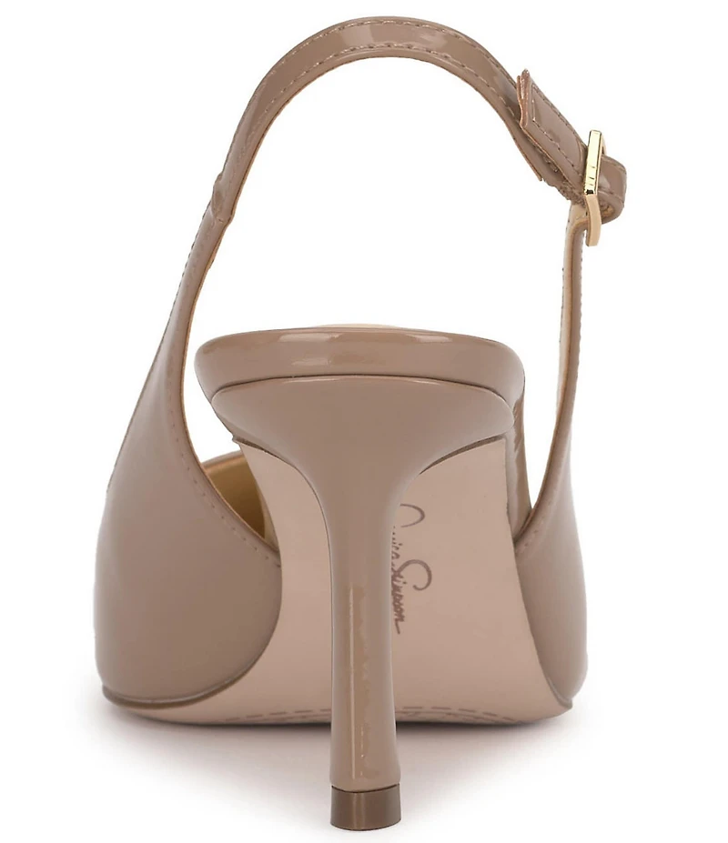 Jessica Simpson Dressi Crinkled Patent Slingback Pumps