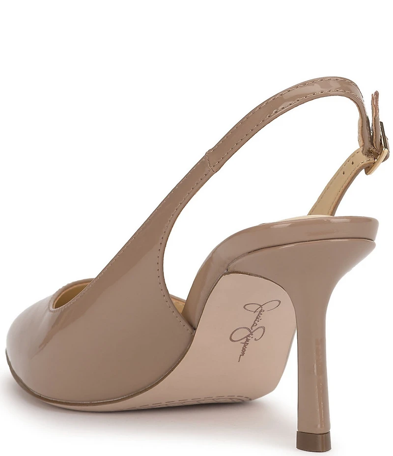 Jessica Simpson Dressi Crinkled Patent Slingback Pumps