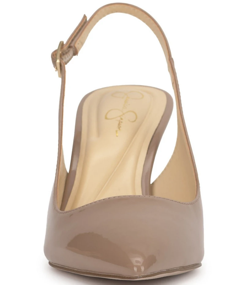Jessica Simpson Dressi Crinkled Patent Slingback Pumps