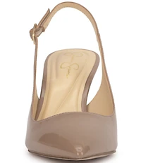 Jessica Simpson Dressi Crinkled Patent Slingback Pumps