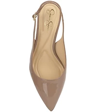 Jessica Simpson Dressi Crinkled Patent Slingback Pumps