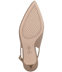 Jessica Simpson Dressi Crinkled Patent Slingback Pumps