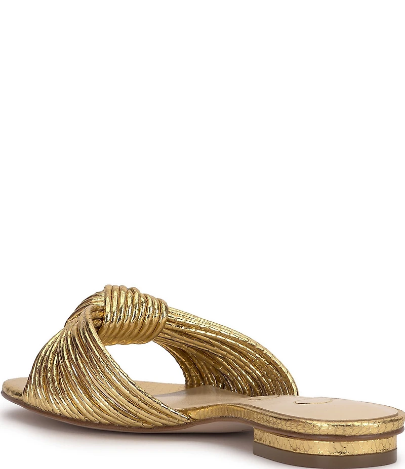 Jessica Simpson Dydra Embossed Knotted Flat Sandals
